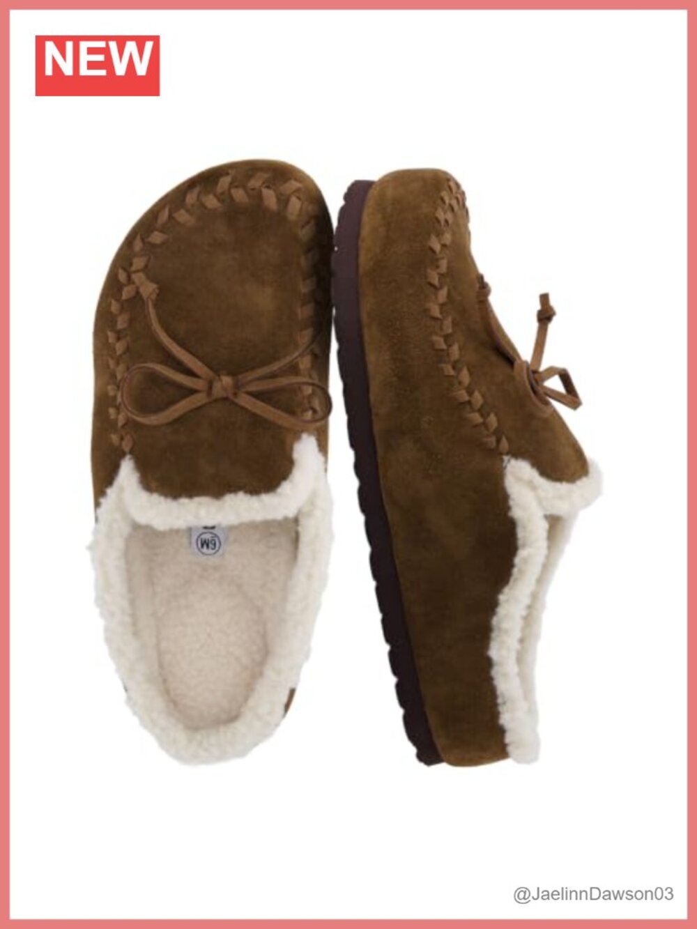 Genuine Leather Suede Women's Mocc with Cozy Faux Fur Lining Memory Foam